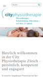 Mobile Screenshot of cityphysiotherapie.ch